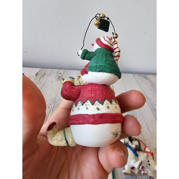 Sandi gore evans snowman ornament Mama loves Mambo joyful noise couple family jo - Picture 4 of 12